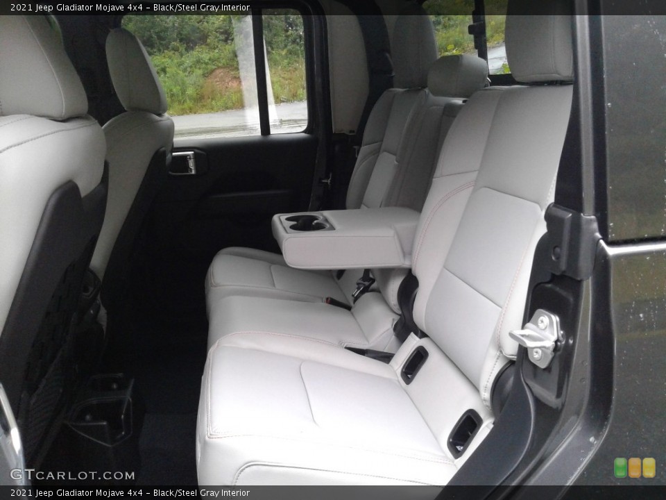 Black/Steel Gray Interior Rear Seat for the 2021 Jeep Gladiator Mojave 4x4 #139660414