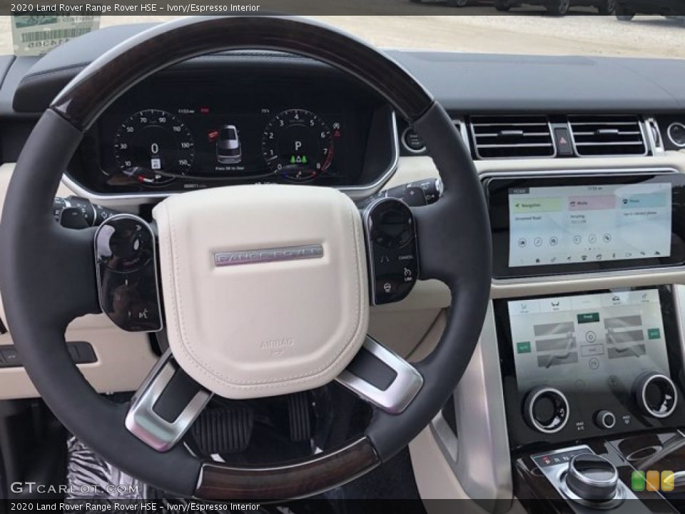 Ivory/Espresso Interior Steering Wheel for the 2020 Land Rover Range Rover HSE #139661101