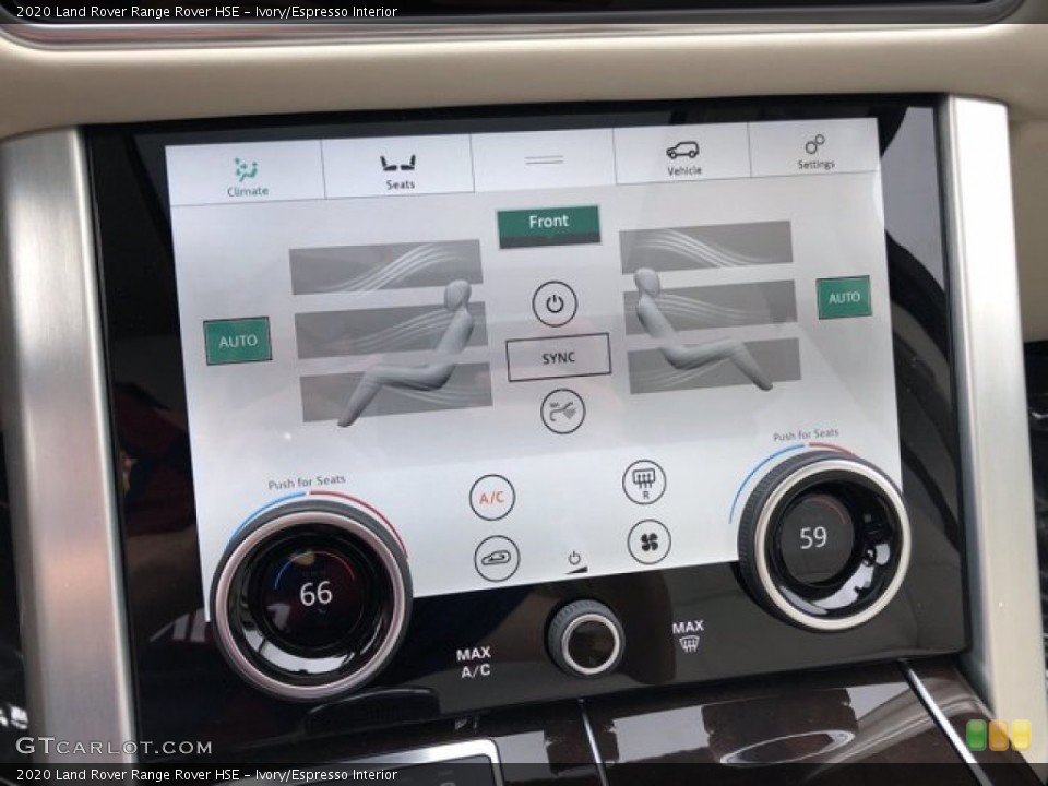 Ivory/Espresso Interior Controls for the 2020 Land Rover Range Rover HSE #139661206