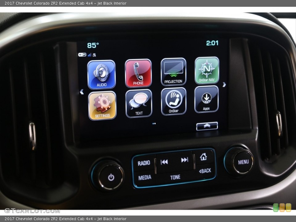 Jet Black Interior Controls for the 2017 Chevrolet Colorado ZR2 Extended Cab 4x4 #139662004