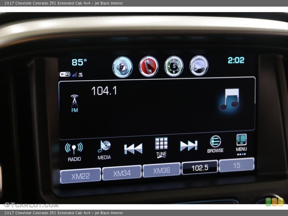 Jet Black Interior Controls for the 2017 Chevrolet Colorado ZR2 Extended Cab 4x4 #139662049
