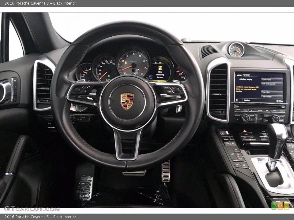Black Interior Dashboard for the 2016 Porsche Cayenne S #139663618