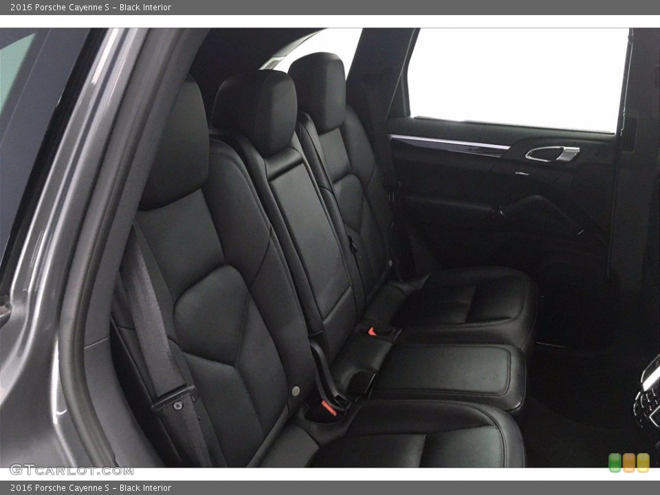 Black Interior Rear Seat for the 2016 Porsche Cayenne S #139664275