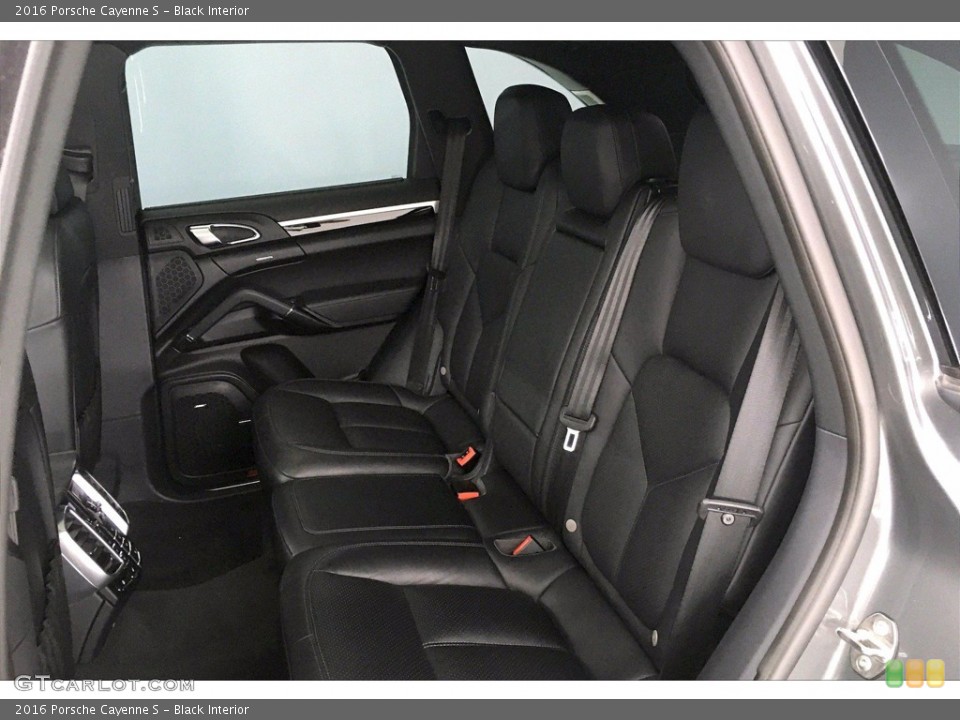 Black Interior Rear Seat for the 2016 Porsche Cayenne S #139664299