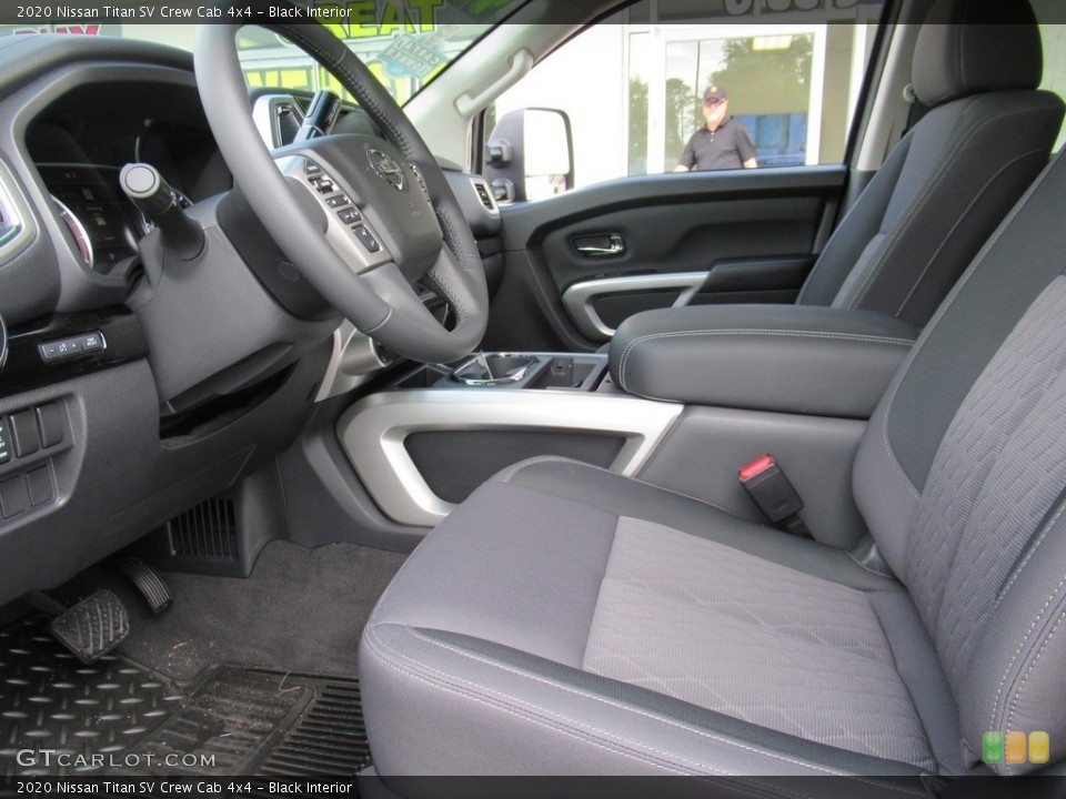 Black Interior Photo for the 2020 Nissan Titan SV Crew Cab 4x4 #139667374