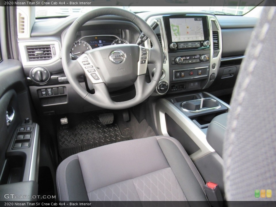 Black Interior Photo for the 2020 Nissan Titan SV Crew Cab 4x4 #139667386