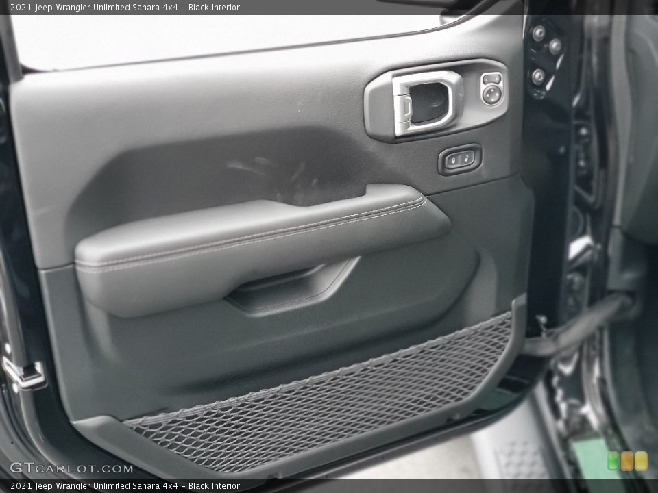 Black Interior Door Panel for the 2021 Jeep Wrangler Unlimited Sahara 4x4 #139668252