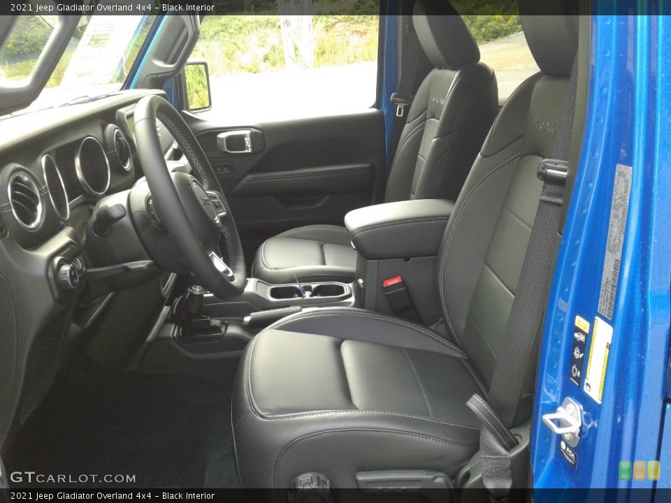 Black Interior Front Seat for the 2021 Jeep Gladiator Overland 4x4 #139668678