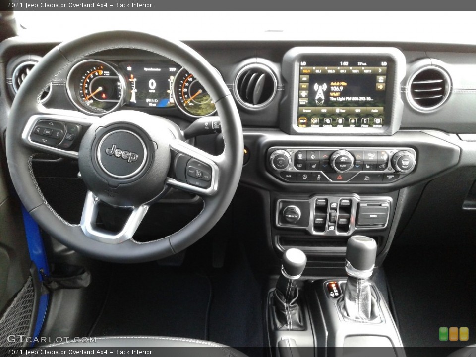 Black Interior Dashboard for the 2021 Jeep Gladiator Overland 4x4 #139668864