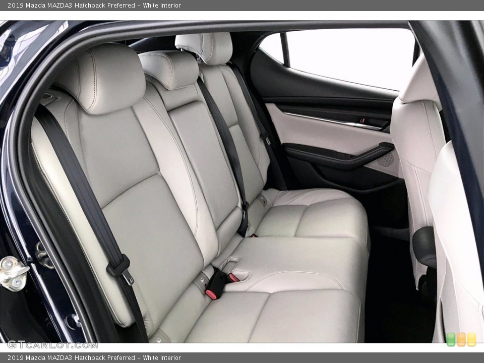 White Interior Rear Seat for the 2019 Mazda MAZDA3 Hatchback Preferred #139669851