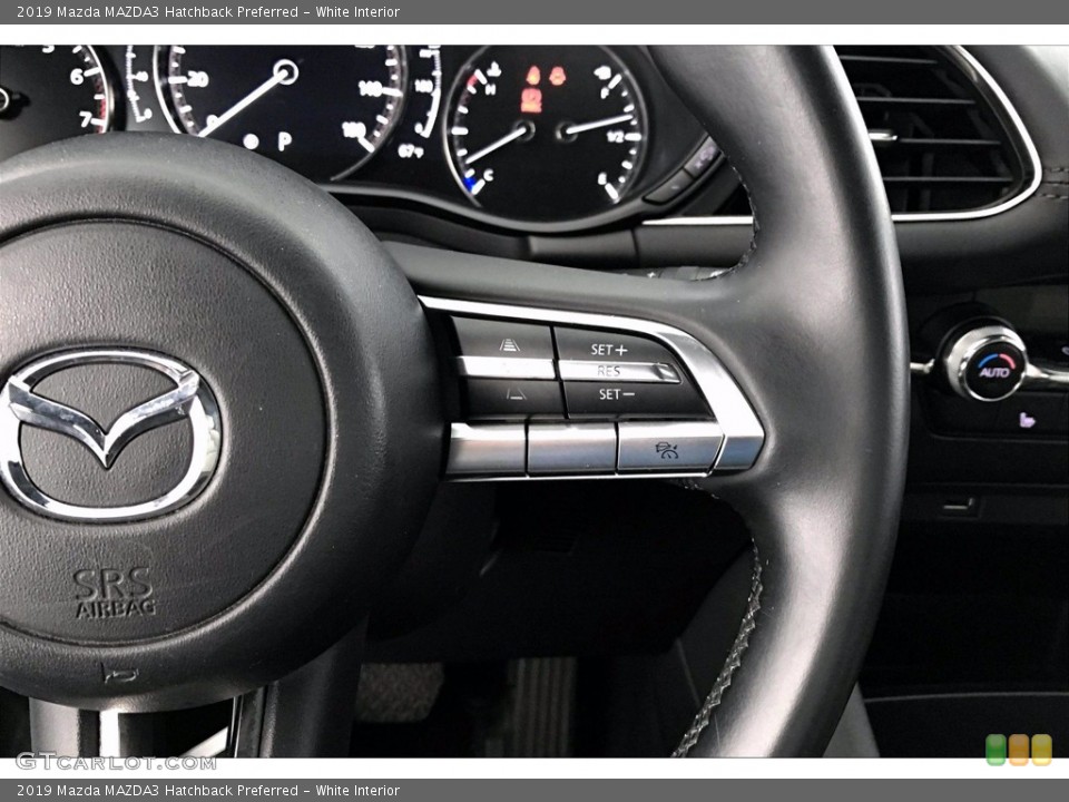 White Interior Steering Wheel for the 2019 Mazda MAZDA3 Hatchback Preferred #139670001