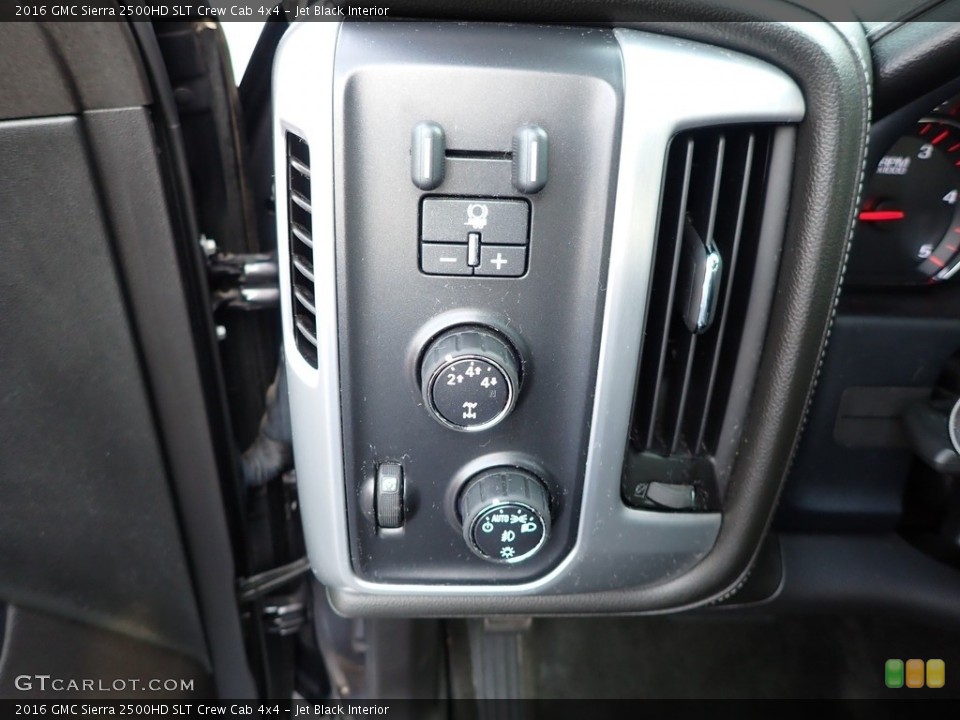 Jet Black Interior Controls for the 2016 GMC Sierra 2500HD SLT Crew Cab 4x4 #139670505