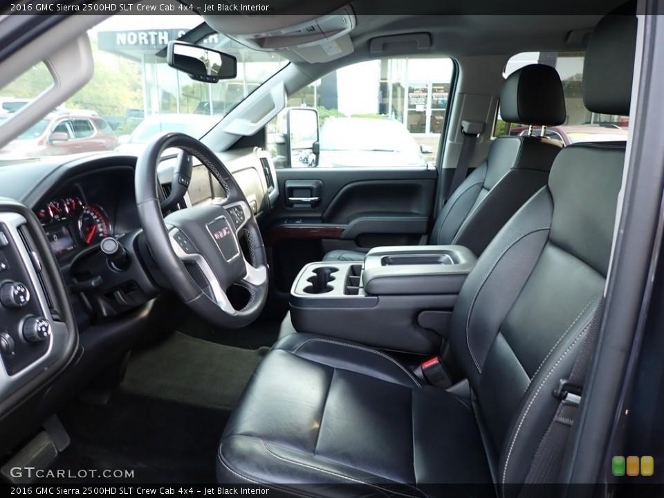 Jet Black Interior Front Seat for the 2016 GMC Sierra 2500HD SLT Crew Cab 4x4 #139670526