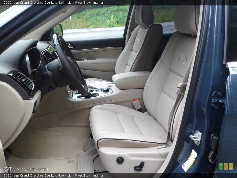 Light Frost/Brown Interior Photo for the 2020 Jeep Grand Cherokee Overland 4x4 #139671462