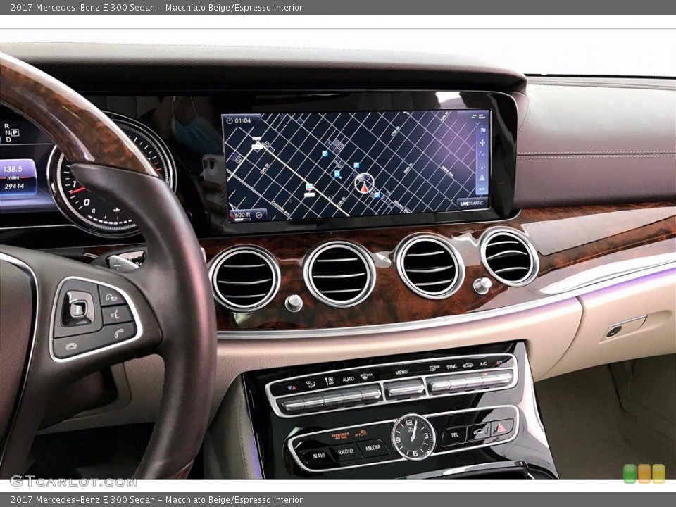 Macchiato Beige/Espresso Interior Navigation for the 2017 Mercedes-Benz E 300 Sedan #139674222