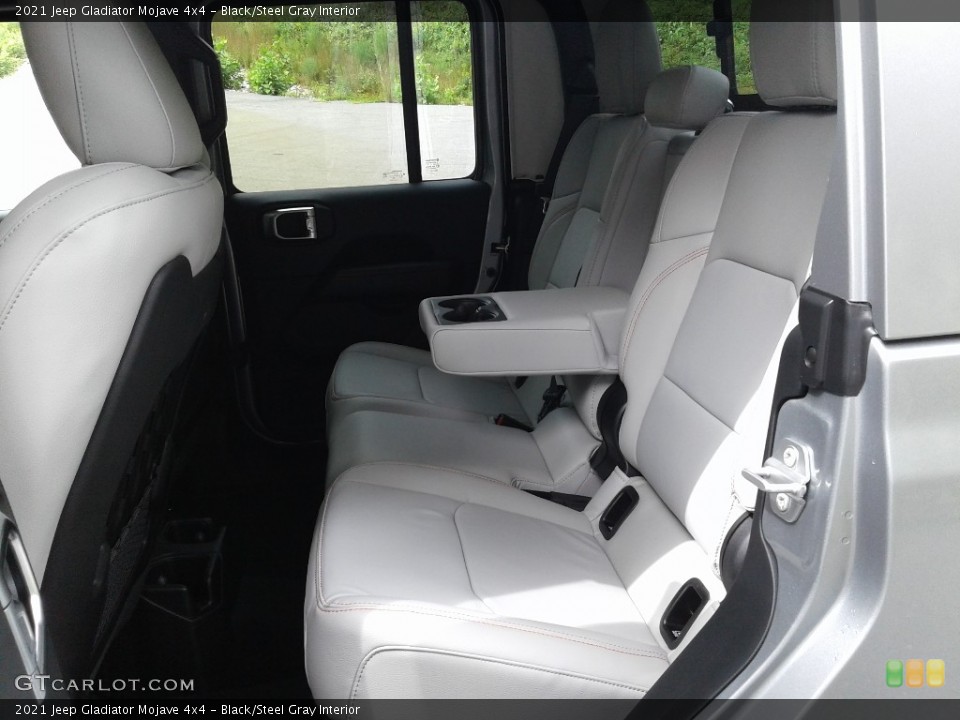 Black/Steel Gray Interior Rear Seat for the 2021 Jeep Gladiator Mojave 4x4 #139674258