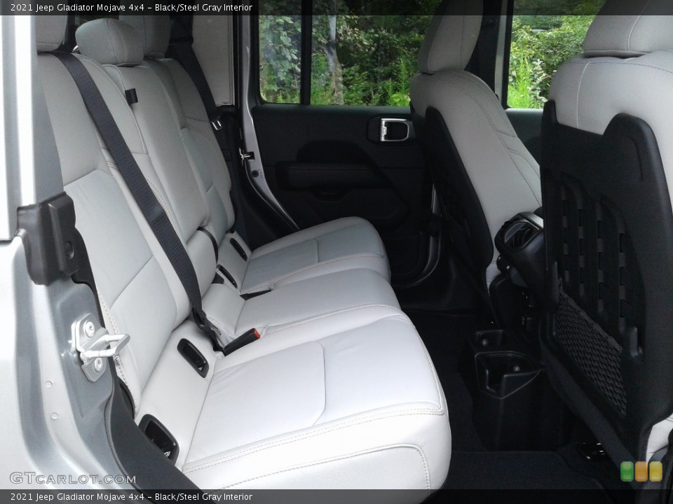 Black/Steel Gray Interior Rear Seat for the 2021 Jeep Gladiator Mojave 4x4 #139674297