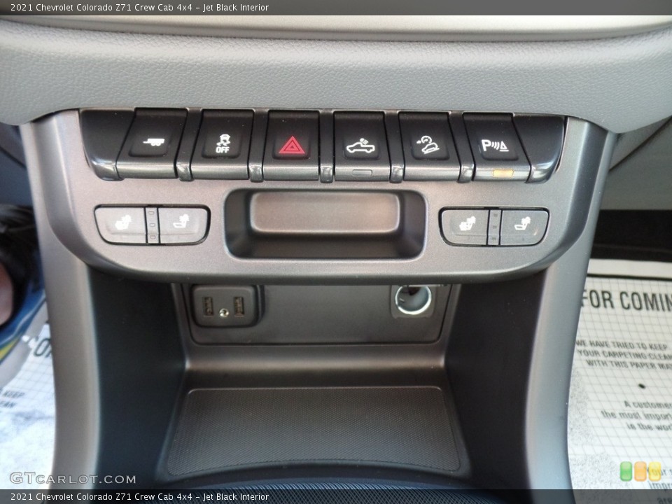 Jet Black Interior Controls for the 2021 Chevrolet Colorado Z71 Crew Cab 4x4 #139674366