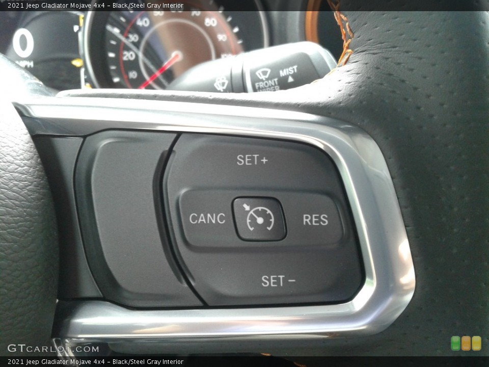Black/Steel Gray Interior Steering Wheel for the 2021 Jeep Gladiator Mojave 4x4 #139674369