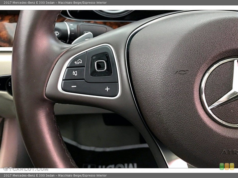 Macchiato Beige/Espresso Interior Controls for the 2017 Mercedes-Benz E 300 Sedan #139674480