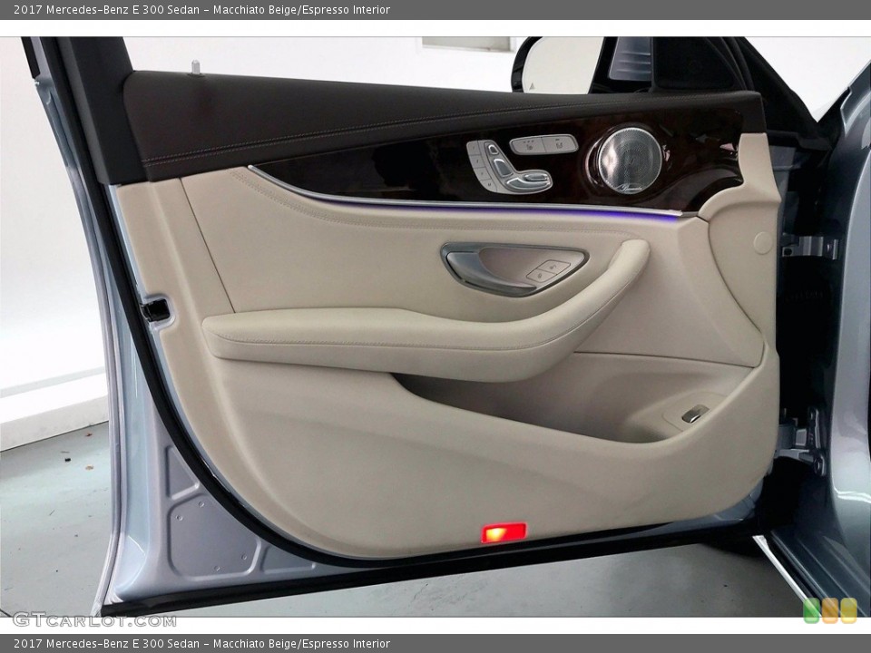 Macchiato Beige/Espresso Interior Door Panel for the 2017 Mercedes-Benz E 300 Sedan #139674612