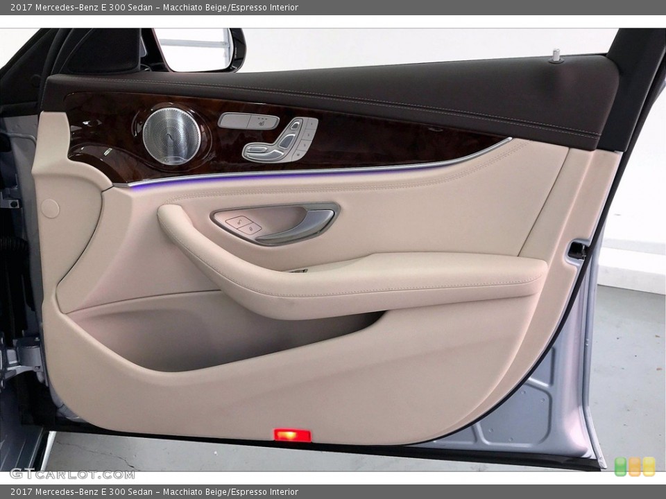 Macchiato Beige/Espresso Interior Door Panel for the 2017 Mercedes-Benz E 300 Sedan #139674702