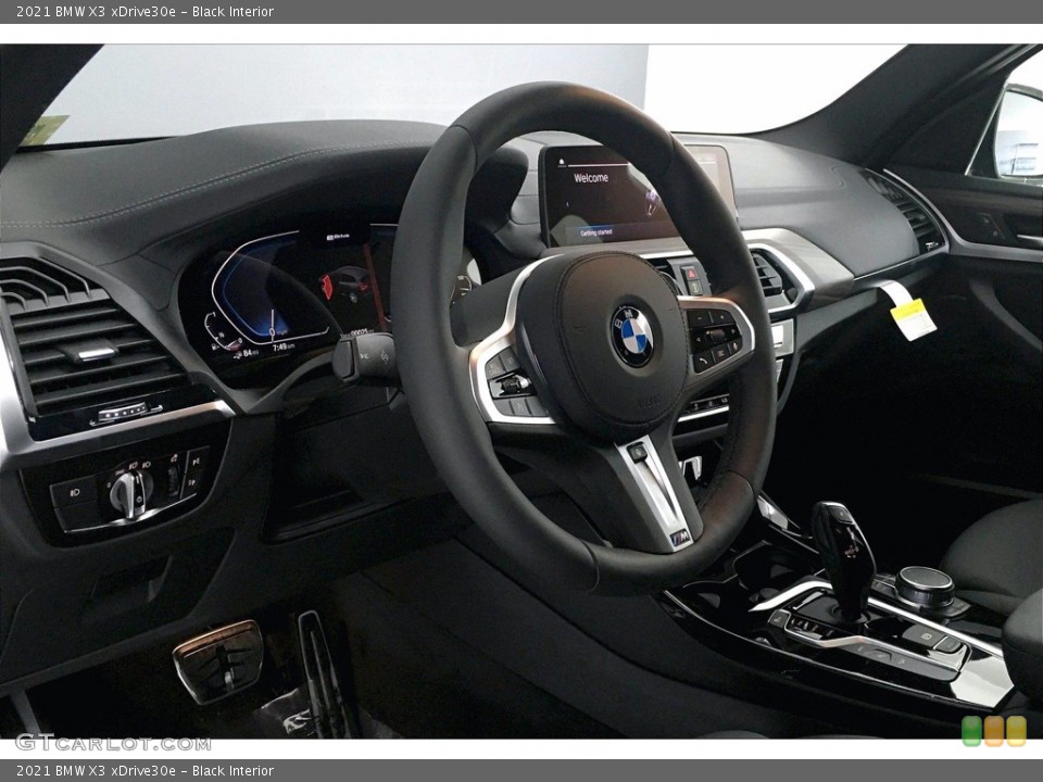 Black Interior Steering Wheel for the 2021 BMW X3 xDrive30e #139675086