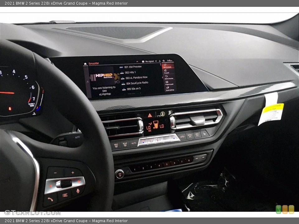 Magma Red Interior Controls for the 2021 BMW 2 Series 228i xDrive Grand Coupe #139675629