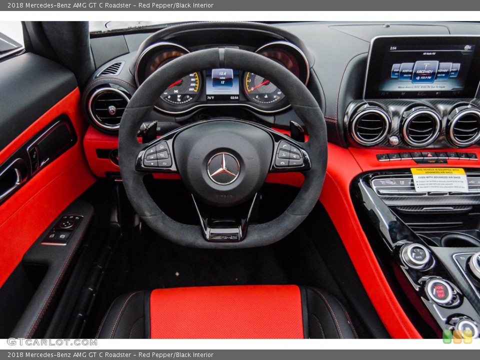Red Pepper/Black Interior Dashboard for the 2018 Mercedes-Benz AMG GT C Roadster #139675815