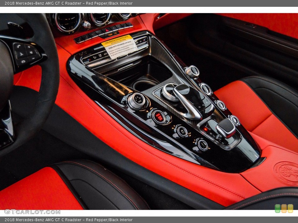 Red Pepper/Black Interior Controls for the 2018 Mercedes-Benz AMG GT C Roadster #139675824