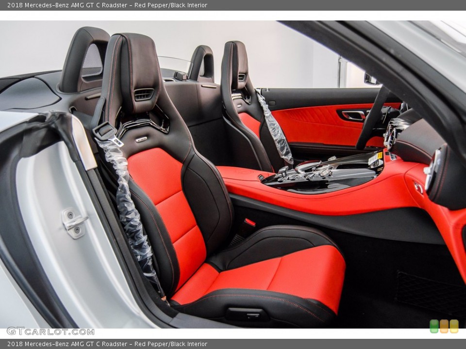 Red Pepper/Black Interior Front Seat for the 2018 Mercedes-Benz AMG GT C Roadster #139675834