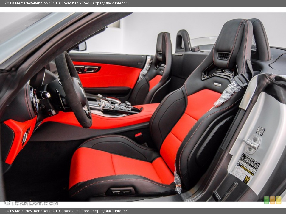 Red Pepper/Black Interior Front Seat for the 2018 Mercedes-Benz AMG GT C Roadster #139675926