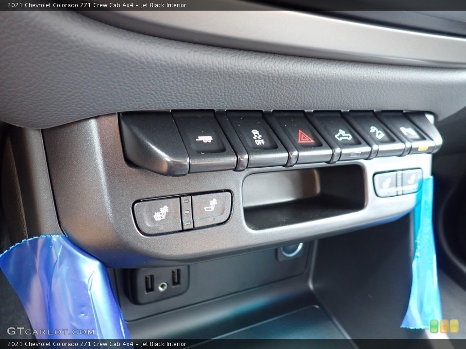 Jet Black Interior Controls for the 2021 Chevrolet Colorado Z71 Crew Cab 4x4 #139676318