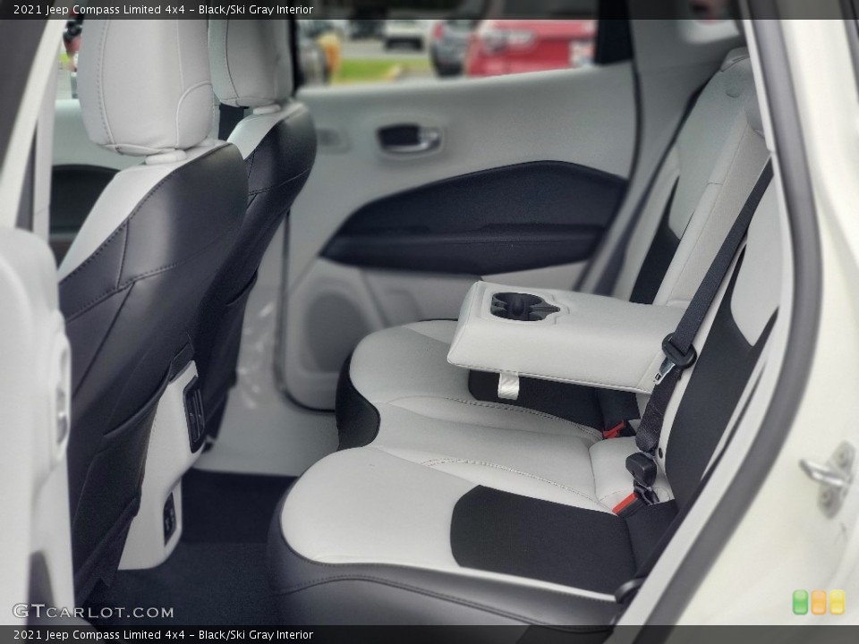 Black/Ski Gray Interior Rear Seat for the 2021 Jeep Compass Limited 4x4 #139678945