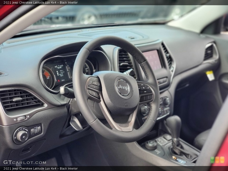 Black Interior Dashboard for the 2021 Jeep Cherokee Latitude Lux 4x4 #139679743