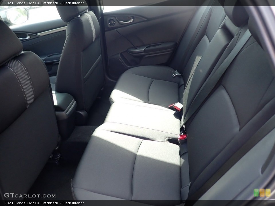 Black Interior Rear Seat for the 2021 Honda Civic EX Hatchback #139679797