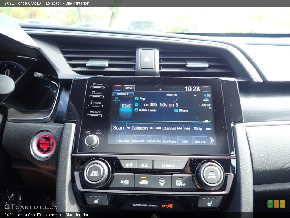 Black Interior Controls for the 2021 Honda Civic EX Hatchback #139679920