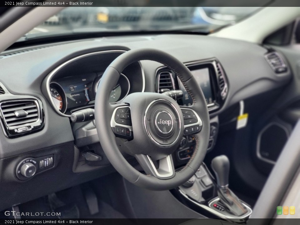Black Interior Steering Wheel for the 2021 Jeep Compass Limited 4x4 #139680505