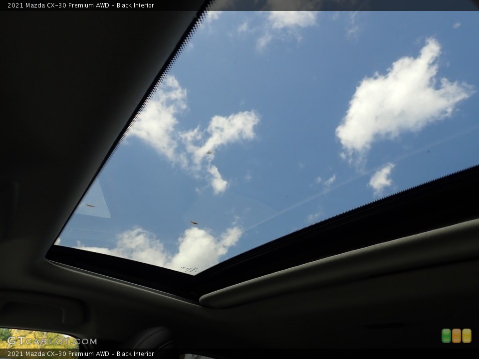Black Interior Sunroof for the 2021 Mazda CX-30 Premium AWD #139681006