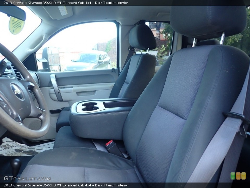 Dark Titanium Interior Front Seat for the 2013 Chevrolet Silverado 3500HD WT Extended Cab 4x4 #139682191