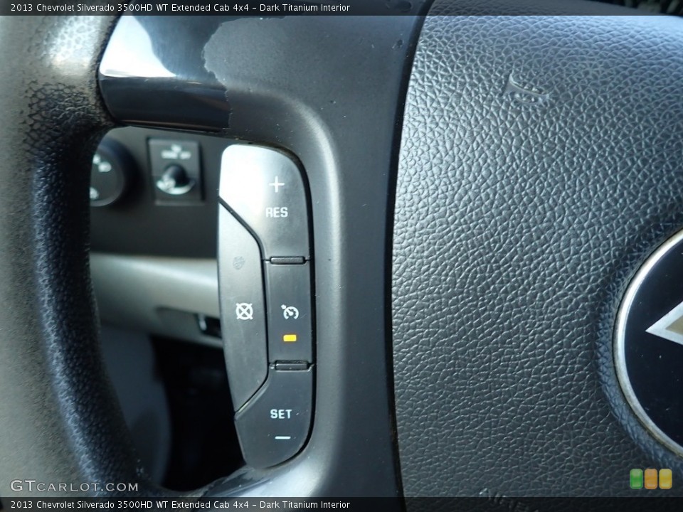 Dark Titanium Interior Steering Wheel for the 2013 Chevrolet Silverado 3500HD WT Extended Cab 4x4 #139682308