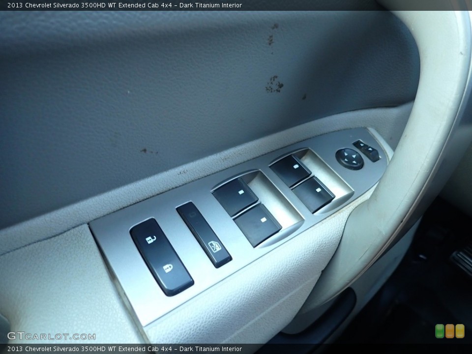 Dark Titanium Interior Door Panel for the 2013 Chevrolet Silverado 3500HD WT Extended Cab 4x4 #139682332