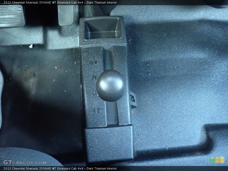 Dark Titanium Interior Controls for the 2013 Chevrolet Silverado 3500HD WT Extended Cab 4x4 #139682350