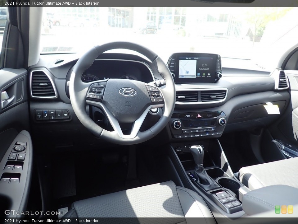 Black Interior Dashboard for the 2021 Hyundai Tucson Ulitimate AWD #139683141