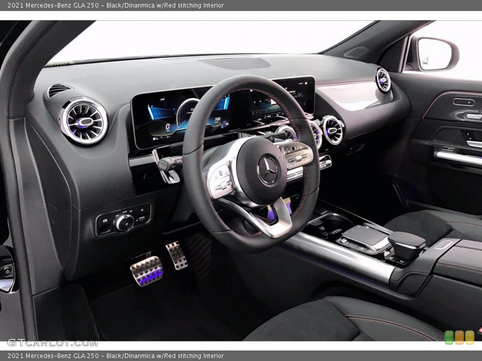 Black/Dinanmica w/Red stitching Interior Dashboard for the 2021 Mercedes-Benz GLA 250 #139683289