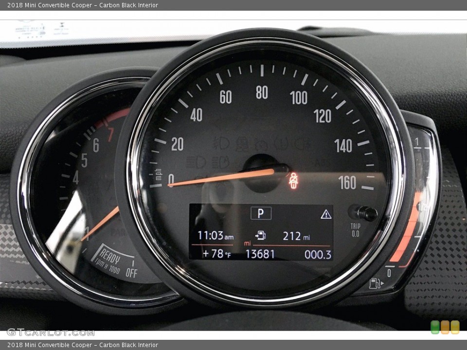 Carbon Black Interior Gauges for the 2018 Mini Convertible Cooper #139683307