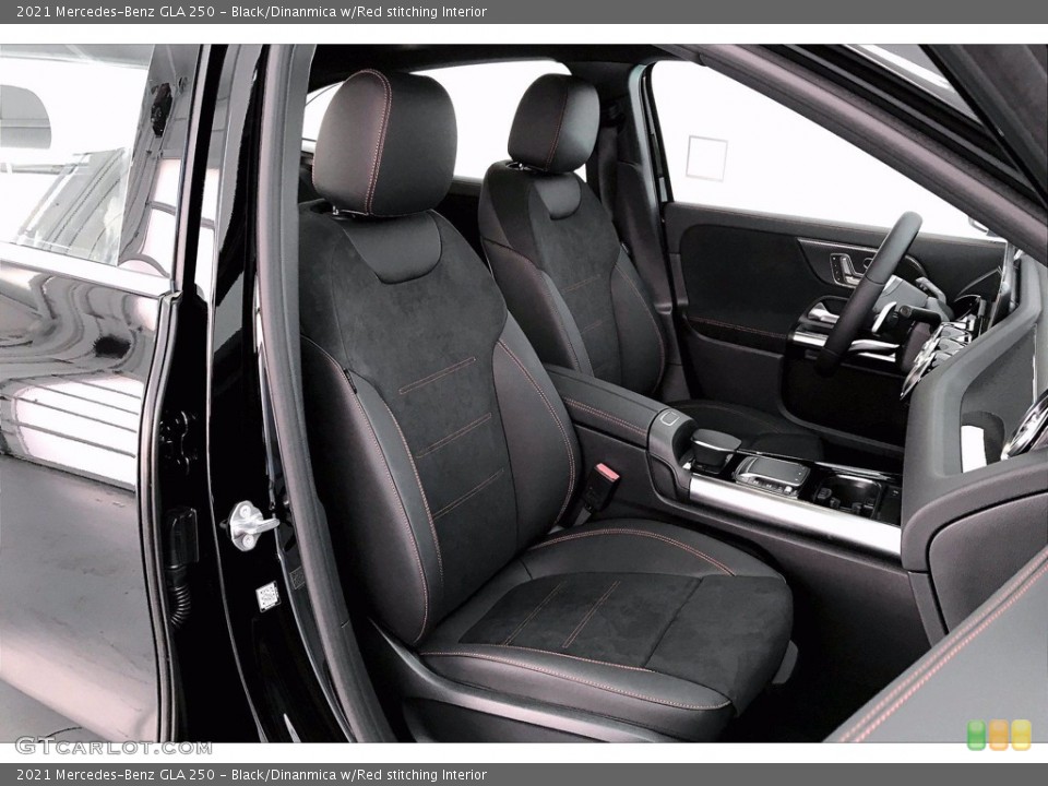 Black/Dinanmica w/Red stitching Interior Photo for the 2021 Mercedes-Benz GLA 250 #139683319