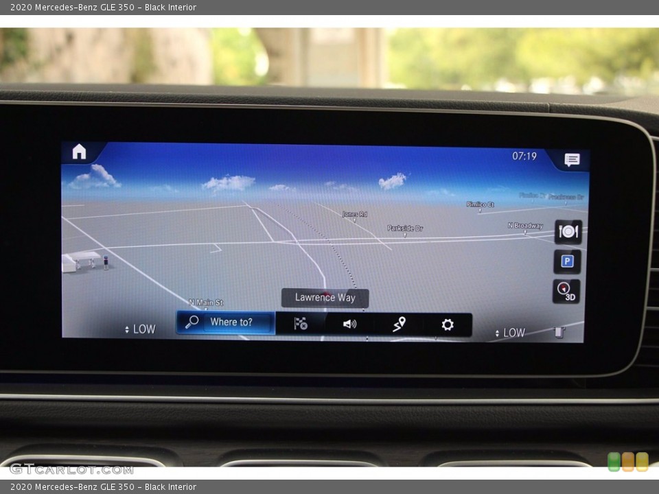 Black Interior Navigation for the 2020 Mercedes-Benz GLE 350 #139684144