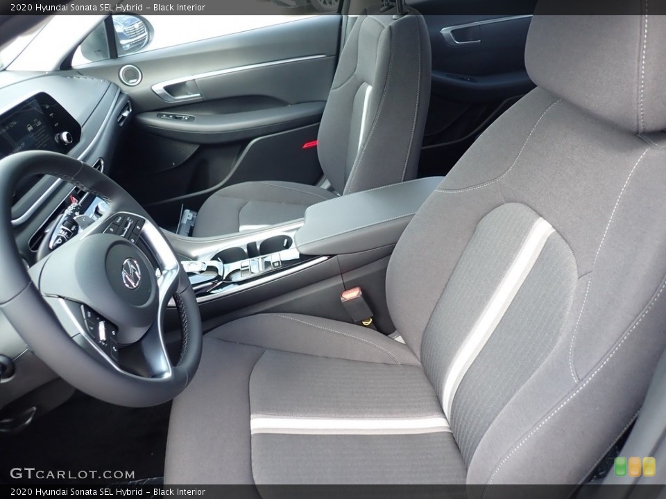 Black Interior Front Seat for the 2020 Hyundai Sonata SEL Hybrid #139684297