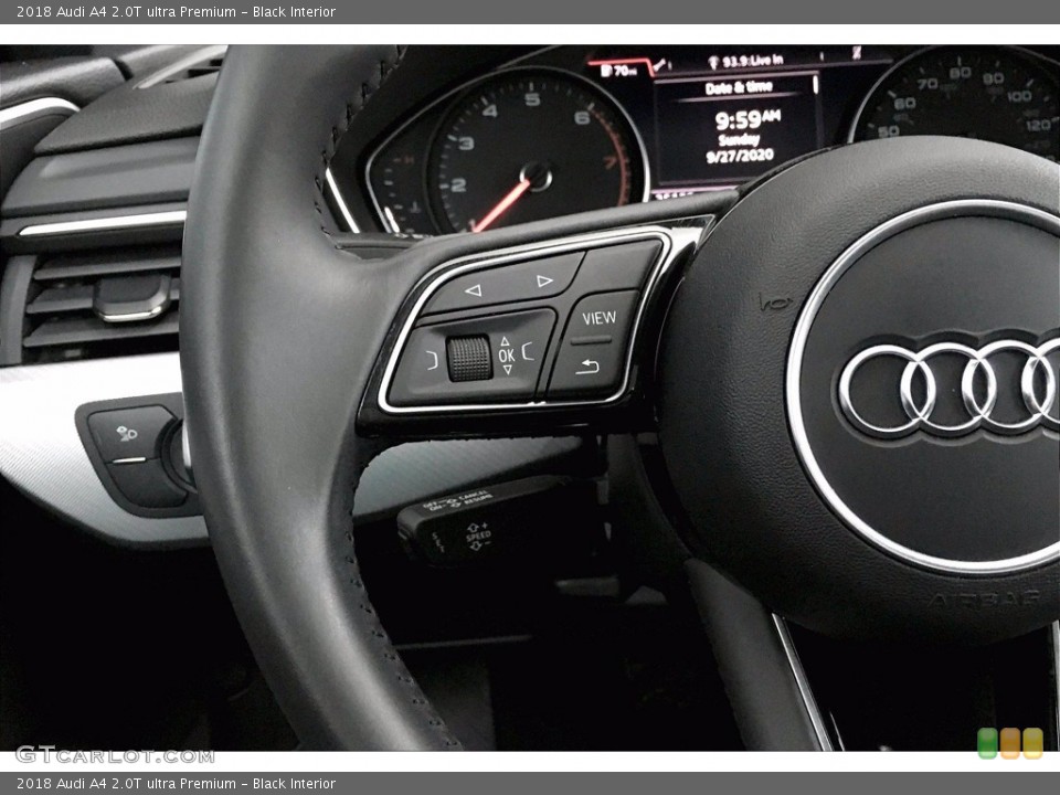 Black Interior Steering Wheel for the 2018 Audi A4 2.0T ultra Premium #139685153